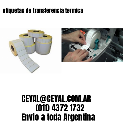 etiquetas de transferencia termica