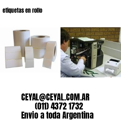 etiquetas en rollo