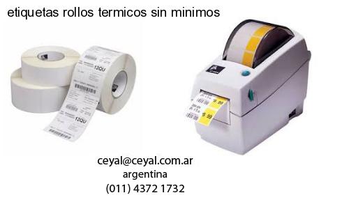 etiquetas rollos termicos sin minimos