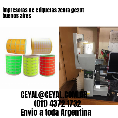 impresoras de etiquetas zebra gc20t buenos aires