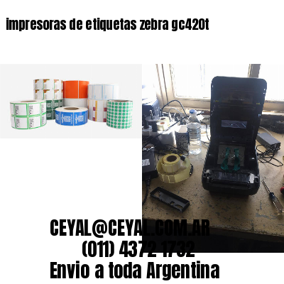 impresoras de etiquetas zebra gc420t