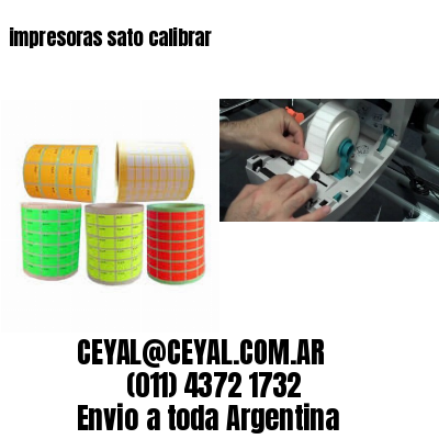 impresoras sato calibrar