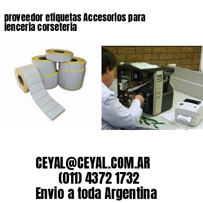 proveedor etiquetas Accesorios para lenceria corseteria