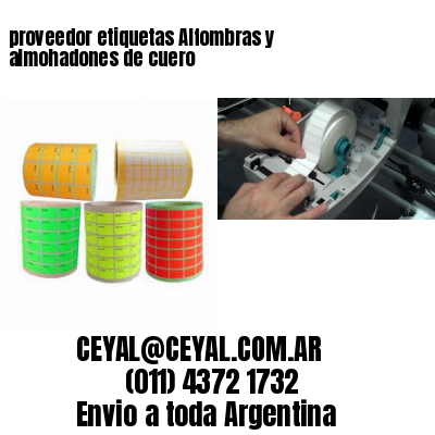 proveedor etiquetas Alfombras y almohadones de cuero