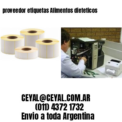 proveedor etiquetas Alimentos dieteticos