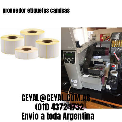 proveedor etiquetas camisas
