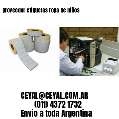 proveedor etiquetas ropa de niños