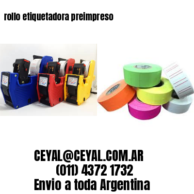 rollo etiquetadora preimpreso
