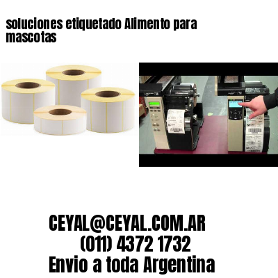 soluciones etiquetado Alimento para mascotas