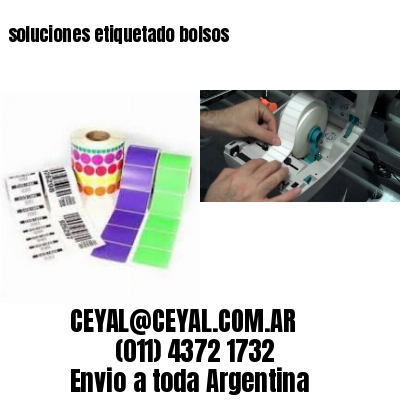 soluciones etiquetado bolsos