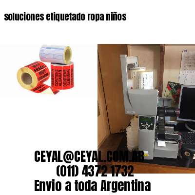 soluciones etiquetado ropa niños