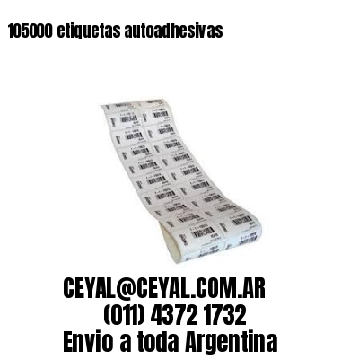 105000 etiquetas autoadhesivas