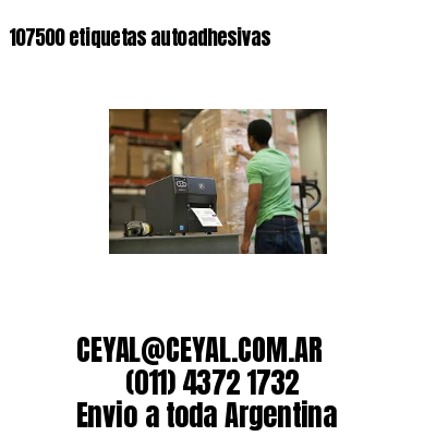 107500 etiquetas autoadhesivas