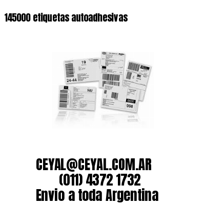 145000 etiquetas autoadhesivas