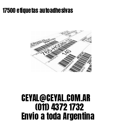 17500 etiquetas autoadhesivas