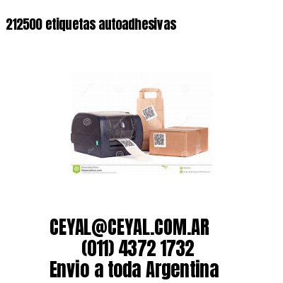 212500 etiquetas autoadhesivas