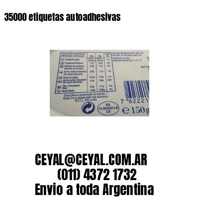 35000 etiquetas autoadhesivas