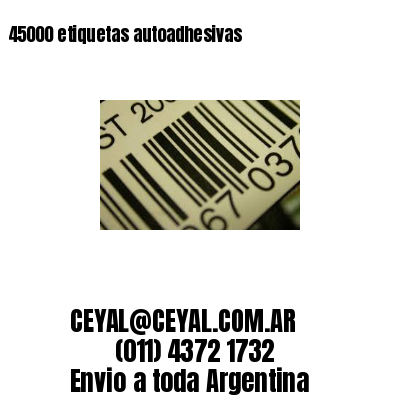 45000 etiquetas autoadhesivas