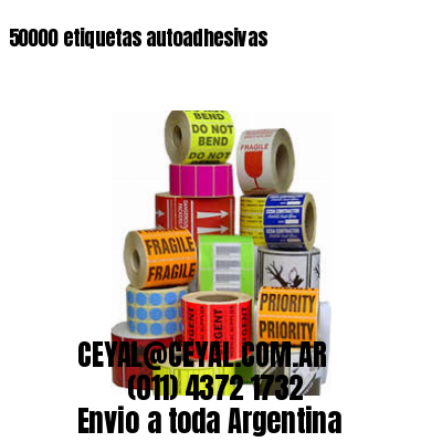 50000 etiquetas autoadhesivas