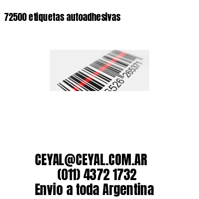 72500 etiquetas autoadhesivas