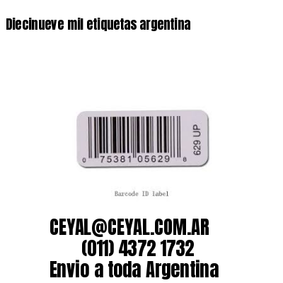 Diecinueve mil etiquetas argentina