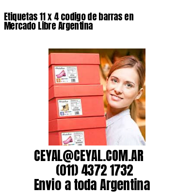Etiquetas 11 x 4 codigo de barras en Mercado Libre Argentina
