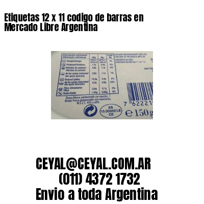 Etiquetas 12 x 11 codigo de barras en Mercado Libre Argentina