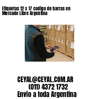 Etiquetas 12 x 17 codigo de barras en Mercado Libre Argentina