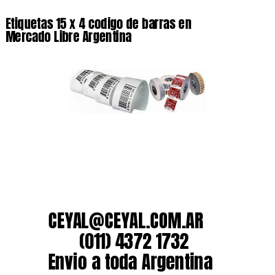 Etiquetas 15 x 4 codigo de barras en Mercado Libre Argentina