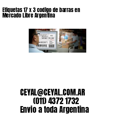 Etiquetas 17 x 3 codigo de barras en Mercado Libre Argentina