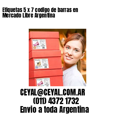 Etiquetas 5 x 7 codigo de barras en Mercado Libre Argentina