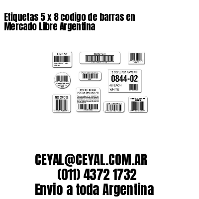 Etiquetas 5 x 8 codigo de barras en Mercado Libre Argentina