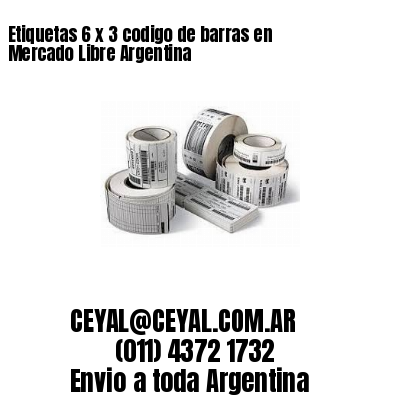 Etiquetas 6 x 3 codigo de barras en Mercado Libre Argentina