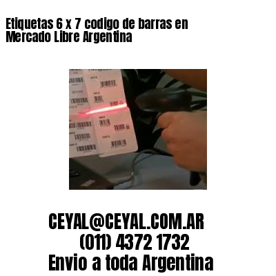 Etiquetas 6 x 7 codigo de barras en Mercado Libre Argentina