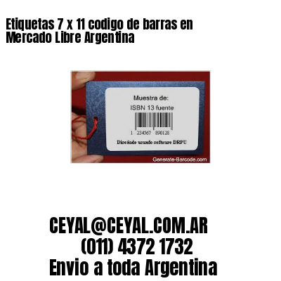 Etiquetas 7 x 11 codigo de barras en Mercado Libre Argentina