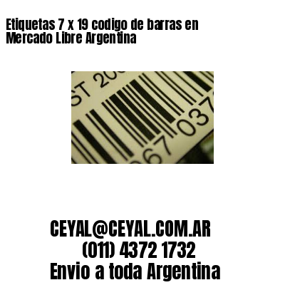 Etiquetas 7 x 19 codigo de barras en Mercado Libre Argentina