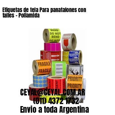 Etiquetas de tela Para panatalones con talles – Poliamida