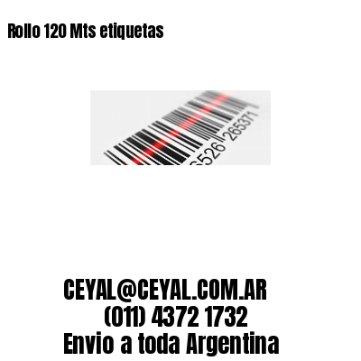 Rollo 120 Mts etiquetas