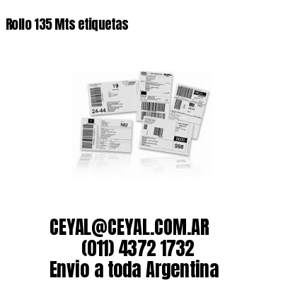 Rollo 135 Mts etiquetas