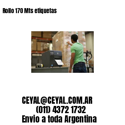 Rollo 170 Mts etiquetas