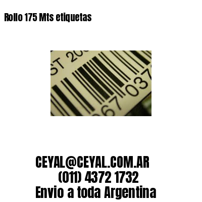 Rollo 175 Mts etiquetas