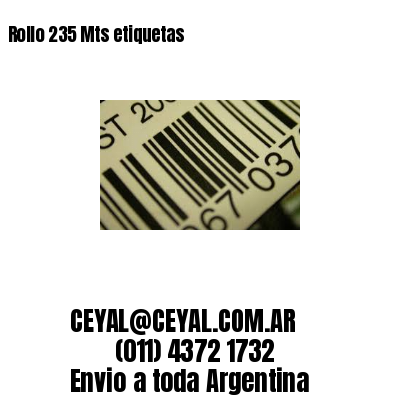 Rollo 235 Mts etiquetas