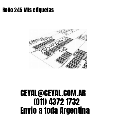 Rollo 245 Mts etiquetas