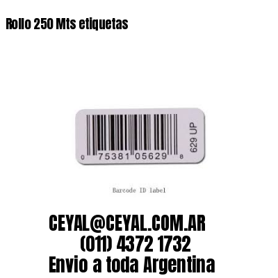 Rollo 250 Mts etiquetas