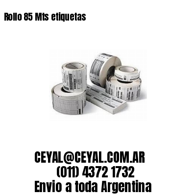 Rollo 85 Mts etiquetas