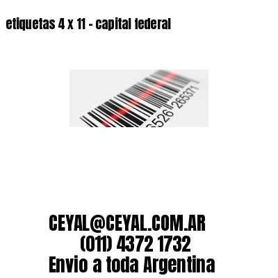 etiquetas 4 x 11 - capital federal