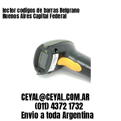 lector codigos de barras Belgrano  Buenos Aires Capital Federal