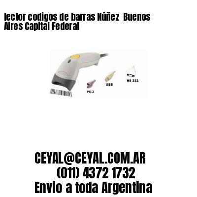 lector codigos de barras Núñez  Buenos Aires Capital Federal