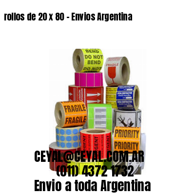 rollos de 20 x 80 – Envios Argentina