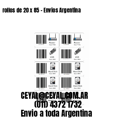 rollos de 20 x 85 – Envios Argentina